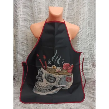 Nákupní taška Zástěra velká z kočárkoviny - 69 x 84 cm - lebka