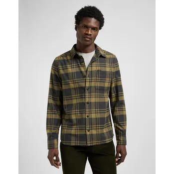 Pánská košile Pánská košile Lee Leesure Shirt 112370559 Moss Garden Jaspe Velikost: M