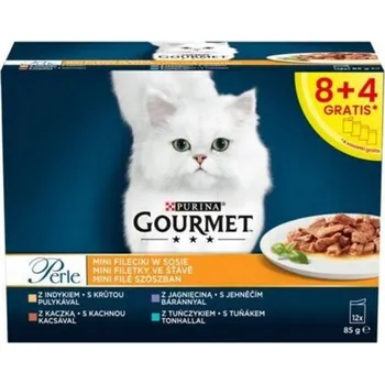 Krmivo pro kočku Purina Gourmet Perle Mini Filets Krmivo pro kočky 60x85g