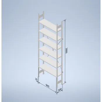 Prodejní regál Stowshelf 3000/300 x 1000 základní pole