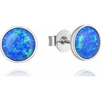 Náušnice Stříbrné opálové náušnice pecičky STNAU1598F