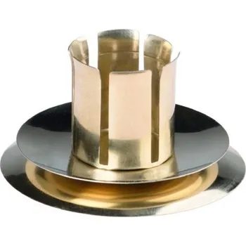 Svícen Svícen kov zlatý stojatý, na domácí a kónickou svíčku