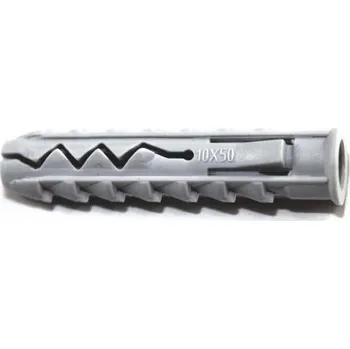 Hmoždinka Hmoždinka rozpěrná pro plné materiály prům. vrtání: Ø10mm šroub: Ø5-6mm - KA10050