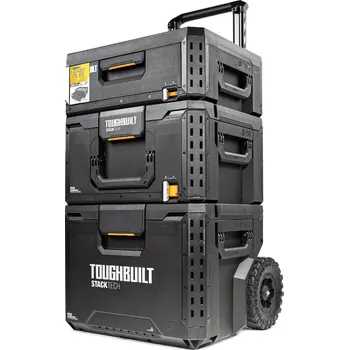 TOUGHBUILT StackTech® Sada pojízdných boxů na nářadí TB-C1S3-B-70R
