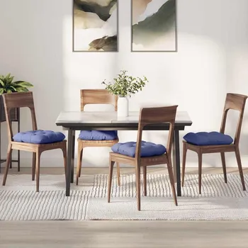 Podsedák Polštáře na sedadla 4 pcs Modrá džínovina 45 x 45 x 12 cm