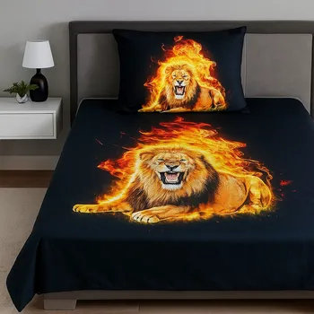 Povlečení 3D povlečení - The lion and the fire-Sale