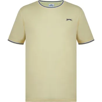 Pánské tričko Slazenger Tipped pánské tričko Yellow S