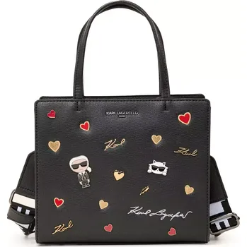 KARL LAGERFELD PARIS dámská kabelka MAYBELLE černá s detaily