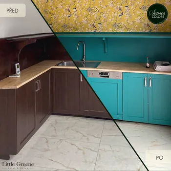 Speciální výtvarná barva Little Greene Barva na lamino - Extra odolná polomatná barva - 1L Vyberte odstín:: Inner Shell II (10)