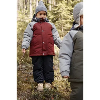 LEOKID Zimní bunda Color Block Redwood Velikost (od výrobce): 2 - 3 r.