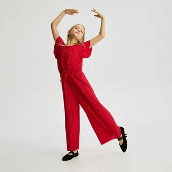 Dívčí šaty Reserved - Overal ze strukturované látky - červená - 290FW-33X - 290FW-33X-122