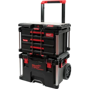 MILWAUKEE PACKOUT™ Sada boxů na nářadí WorkDesk3DRAWER™