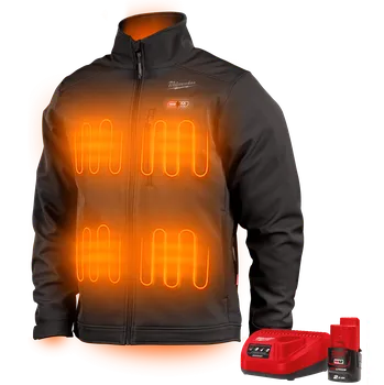 MILWAUKEE M12™ Prémiová vyhřívaná bunda s aku a nabíječkou "XXXL" - černá