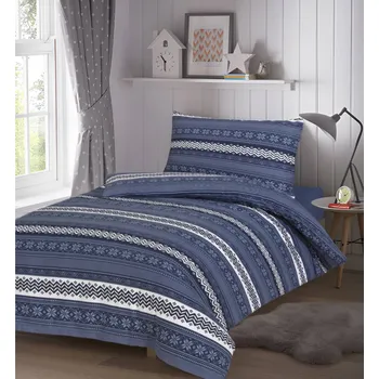 Povlečení Jahu Flanelové povlečení 140x200 - Nordic modrý