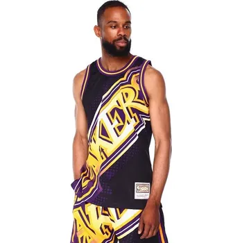 Pánské tílko Mitchell & Ness Los Angeles Lakers Big Face 7.0 Tank Velikost oblečení: 2XL