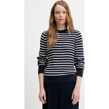 Pánský svetr Bavlněný svetr Tommy Hilfiger WW0WW44993 námořnická modř 59A, vel. XS