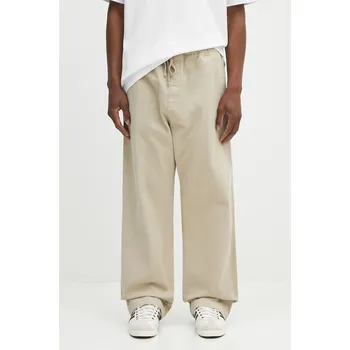 Pánské kalhoty Kalhoty Carhartt WIP Floyde pánské, béžová barva, ve střihu chinos, I033585.G1GD, XL, 80X