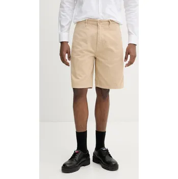 Pánské kraťasy Bavlněné šortky Guess Jeans pánské, béžová barva, M5GD44 WGCV1 M5GD44.WGCV1 08X, vel. 32