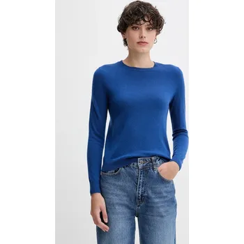 Dámský svetr Vlněný svetr United Colors of Benetton dámský, modrá barva 1002D1K01 57X, vel. XS