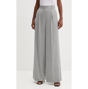 Dámské kalhoty Kalhoty Marella Emme by Marella dámské, šedá barva, široké, high waist, 2525136151200 09X, vel. 40