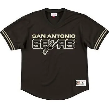 Pánské tričko mitchell & ness spurs championship game mesh v-neck tee Velikost oblečení: S