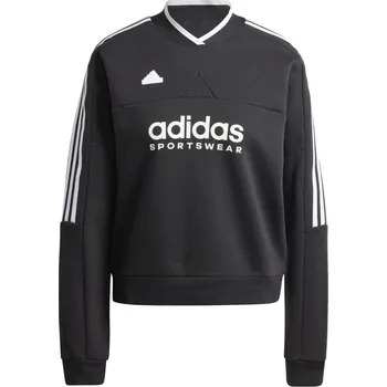 Dámský svetr adidas Tiro Cut 3-Stripes Fleece Sweatshirt Womens Black L (16-18)