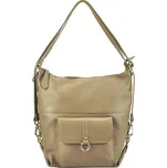 Kožená kabelka přes rameno Patrizia Piu 19-001 tmavě béžová