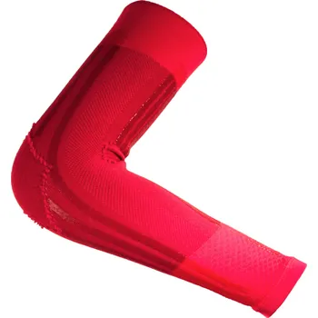 Cyklistické návleky R-EVENGE Návleky se silikonovými vložkami s efektem tejpu, červená s karbonovým vláknem. S ČERVENÁ