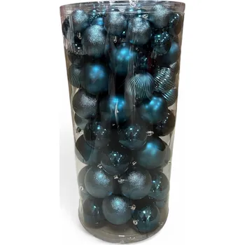 Vánoční dekorace Vánoční ozdoby (100 ks) Barva: Modrá