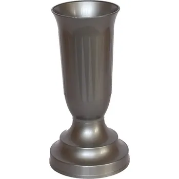 Váza Váza hřbitovní KALICH 25 se zátěží stříbrná