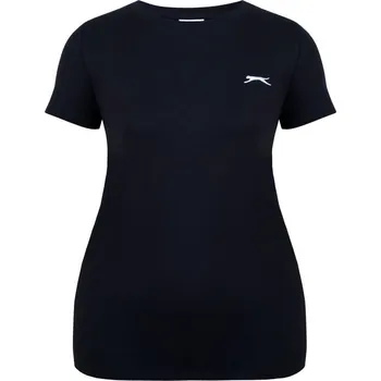 Dámské tričko Slazenger Neck Tee Womens Black 14 (42)