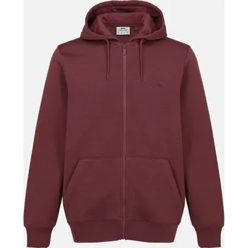 Pánská mikina Slazenger Full Zip pánská mikina Burgundy M