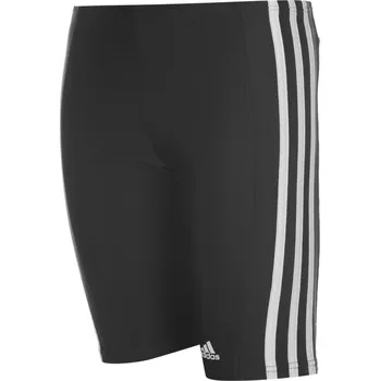 Chlapecké plavky adidas Boys Fitness 3-Stripes Swim Jammer Black/White 7-8 Years