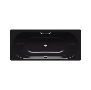 Vana Kaldewei Classic Duo - Vana 1600x700 mm, s otvory pro madlo, černá 290310110701