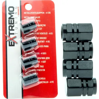 Čepička na ventilek EPTUNING050 Hliníkové čepičky na ventilky - Černé