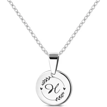 Přívěsek Šperky4U Personalizovaný ocelový náhrdelník písmeno - iniciála - RT2001-H