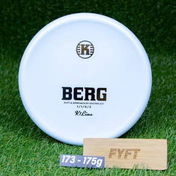 Disc golf BERG - K1 (Kastaplast) - stabilní pomalý discgolf putter Barva: Bílá 173-175g