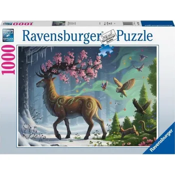Puzzle Ravensburger: Jarní jelen 1000 dílků