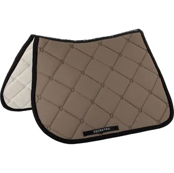 EQUESTRO Dečka podsedlová Black Line Multilogo Equestro, skoková, walnut FULL