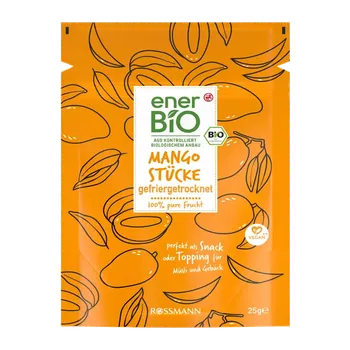 Sušené ovoce enerBiO Lyofilizované mango kousky 25 g