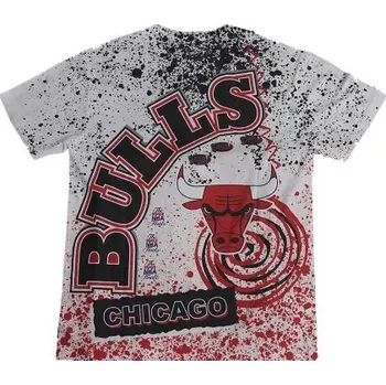 Pánské tričko Mitchell & Ness Chicago Bulls Team Burst Sublimated Tee Velikost oblečení: L