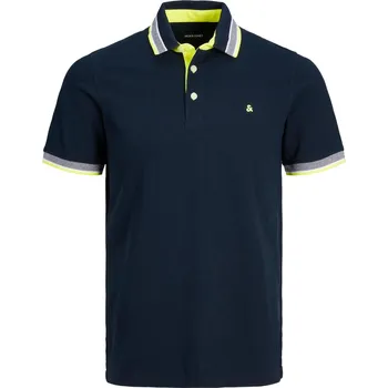 Pánské tričko Velké Velikosti - Jack & Jones - Tričko polo z&nbsp;čisté bavlny - 6XL - Námořnická Modrá