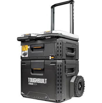 TOUGHBUILT StackTech® Sada pojízdných boxů na nářadí TB-A1S4-B-70R