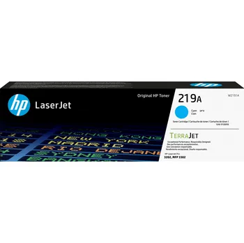 Tiskárna HP 219A Cyan Original LaserJet Toner Cartridge (1,200 pages)
