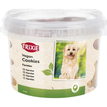 Pamlsek pro psa Cookie Snack Farmies v plastovém kyblíku 1300g
