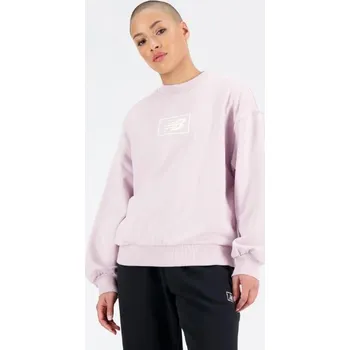 Dámská mikina WMNS New Balance Stacked Logo Hoodie Velikost oblečení: S