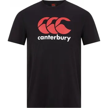 Pánské tričko Canterbury Large Logo pánské tričko Black/Red/White 2XL