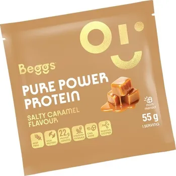 Protein Beggs Beggs Pure Power Protein - Slaný karamel 55 g + 2 měsíce na vrácení zboží