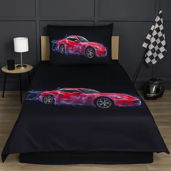 Povlečení Výprodej-3D povlečení - Red car electricity
