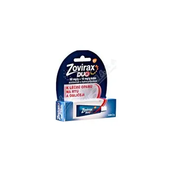 Lék na kožní problémy, vlasy a nehty GLAXOSMITHKLINE Zovirax Duo 50mg/g+10mg/g crm.1x2g